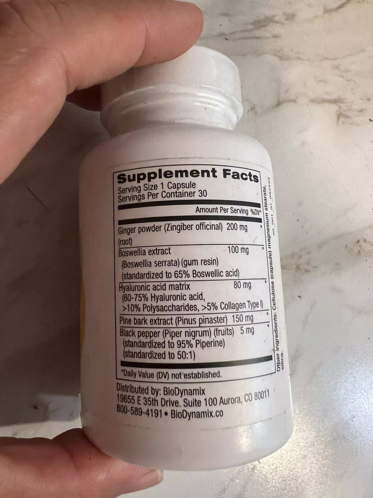 Real bottle of Joint Genesis2